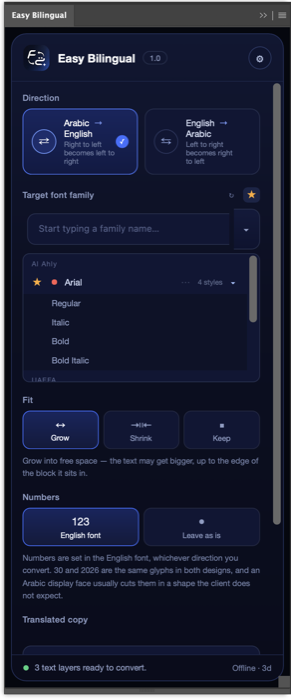 Weights and styles